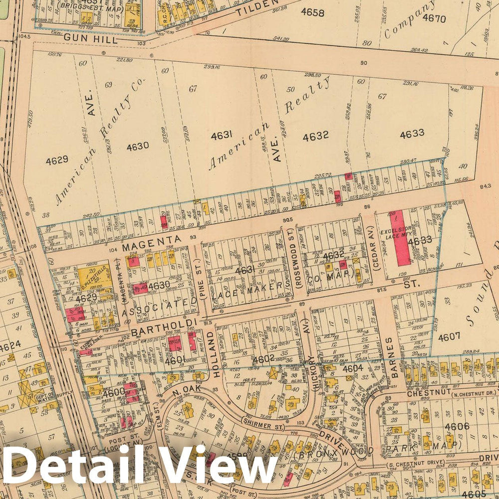 Historic Map : Atlas City of NY, Borough of The Bronx, Annexed District, The Bronx 1913 Plate 001 , Vintage Wall Art