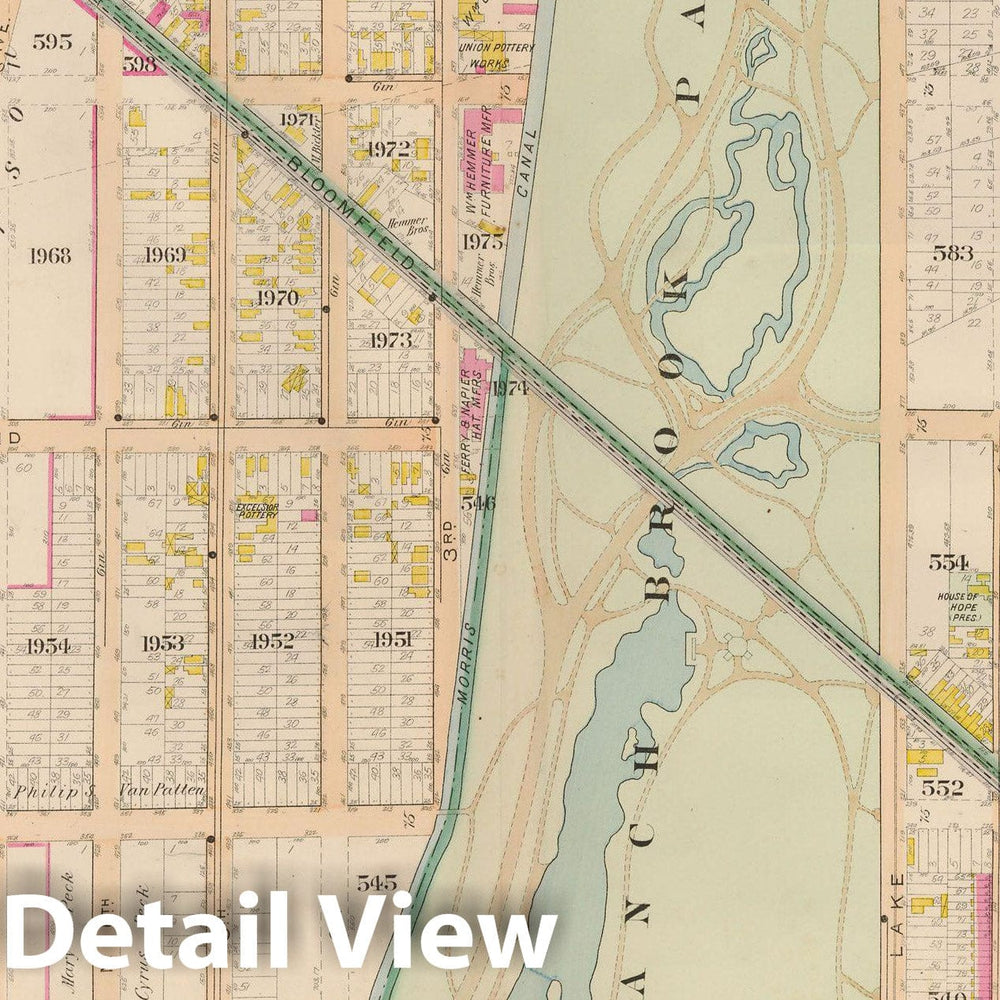 Historic Map : Atlas City of Newark, Newark 1901 Plate 017 , Vintage Wall Art