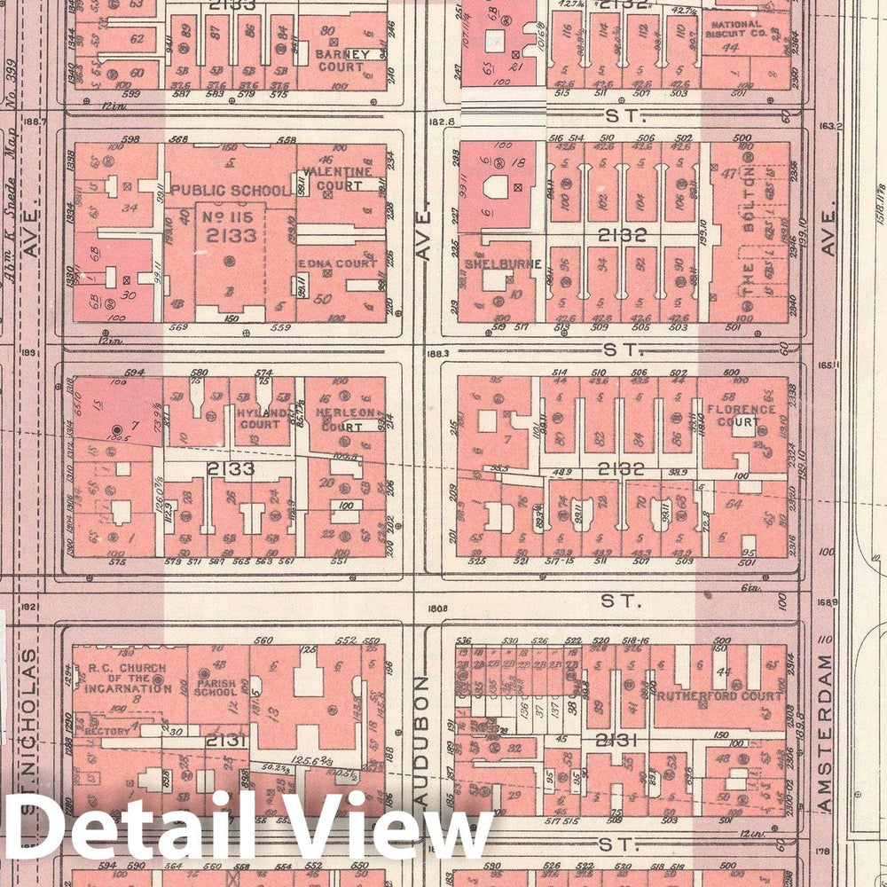 Historic Map : Manhattan Land Book 1955 - Updated Through Nov 7th, New York City 1975 Plate 171 , Vintage Wall Art