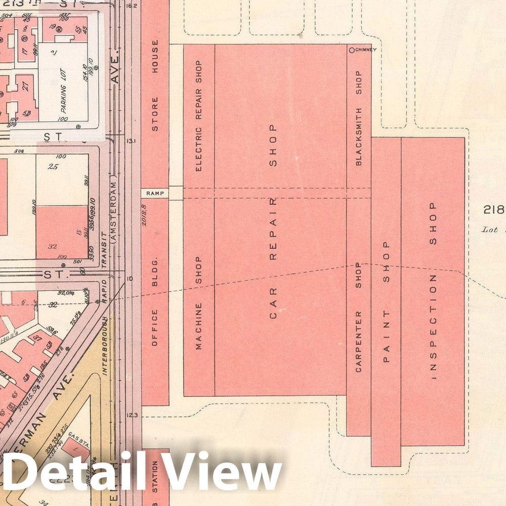 Historic Map : Manhattan Land Book 1955 - Updated Through Nov 7th, New York City 1975 Plate 185 , Vintage Wall Art