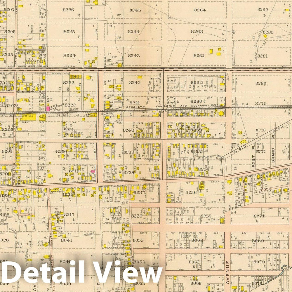 Historic Map : Vol. 2, Brooklyn 1907 Plate 037 , Atlas Borough of Brooklyn , Vintage Wall Art