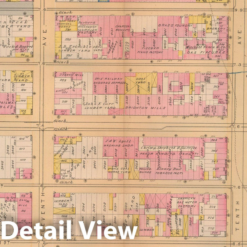 Historic Map : Atlas City of New York, Vol. 3; 16, Manhattan 1883 Plate 009 , Vintage Wall Art