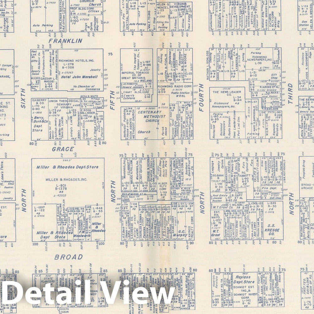 Historic Map : States of PA, VA & WV, Richmond 1950 , Nirenstein's Real Estate Atlas , Vintage Wall Art