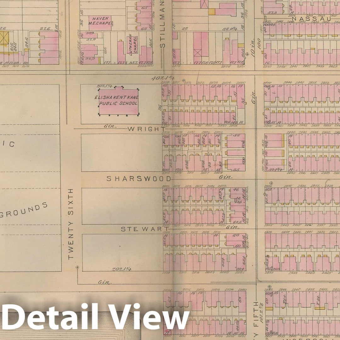 Historic Map : Atlas City of Philadelphia, Vol. 3, Philadelphia 1886 Plate U , Vintage Wall Art