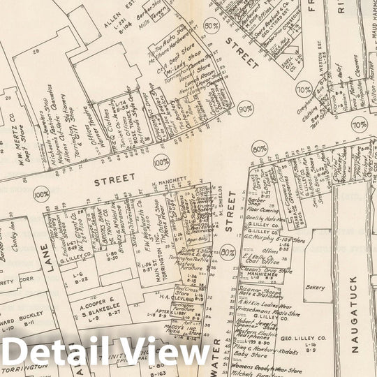 Historic Map : New England States Ed., Torrington 1946 , Nirenstein's National Preferred Real Estate Locations of Business Properties , Vintage Wall Art