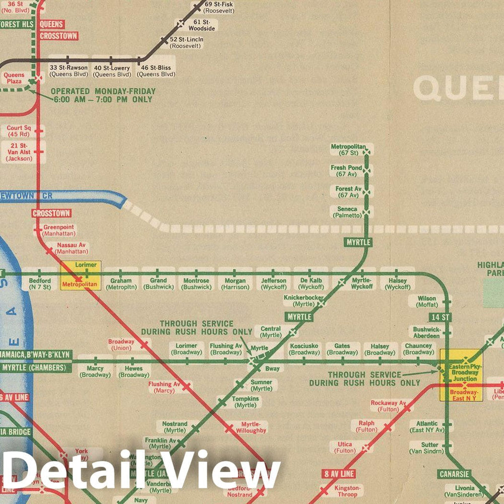 Historic Map : New York City Transit Maps, New York Subway Map And Guide 1963 Railroad Catography , Vintage Wall Art