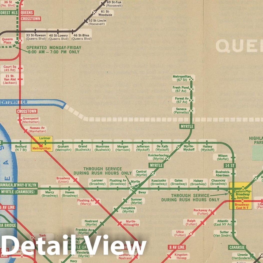 Historic Map : New York City Transit Maps, New York Subway Map And Guide 1963 Railroad Catography , Vintage Wall Art