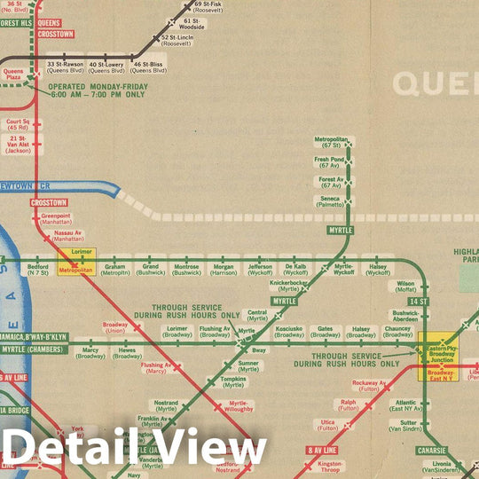 Historic Map : New York City Transit Maps, New York Subway Map And Guide 1963 Railroad Catography , Vintage Wall Art