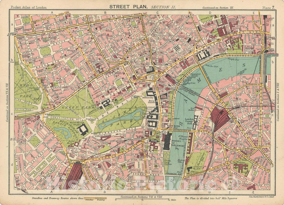 Historic Map : Europe, London 1917 Plate 007 , Vintage Wall Art