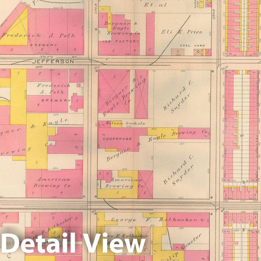 Historic Map : Philadelphia 1907 Plate 002 , Atlas 20th and 29th Wards of the City of Philadelphia , Vintage Wall Art