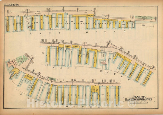 Historic Map : Land Book of the Borough of Manhattan, City of NY, Manhattan 1925 Plate 040 , Vintage Wall Art