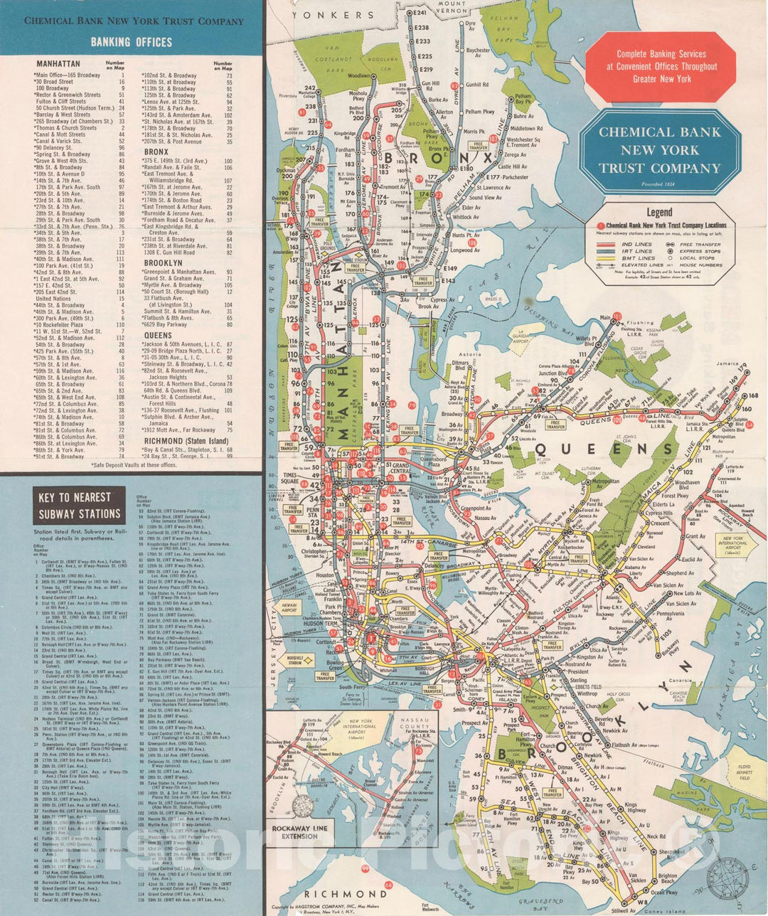 Historic Map : New York City Transit Maps, New York City Subway Map 1965 Railroad Catography , Vintage Wall Art