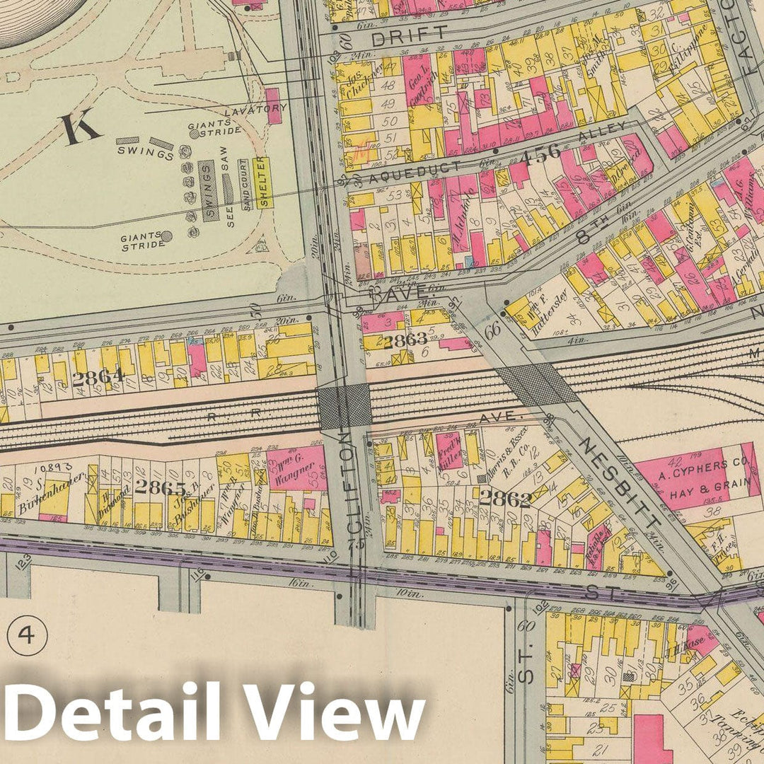 Historic Map : Atlas of Newark, Volume 1, Newark 1911 Plate 008 , Vintage Wall Art