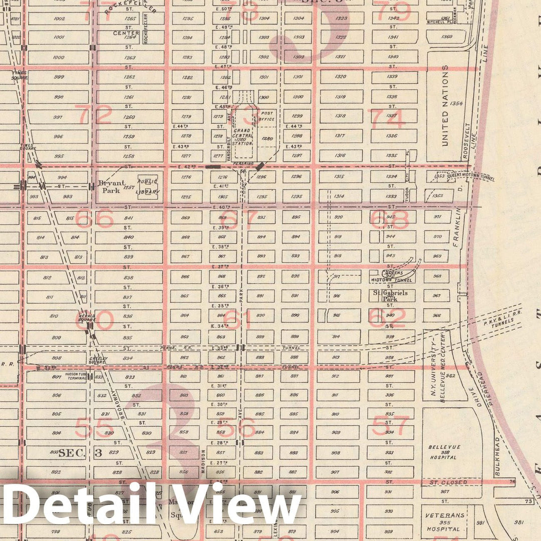 Historic Map : Manhattan Land Book 1955 - Updated Through Nov 7th, Manhattan & New York City 1955 Index Plate , v4, Vintage Wall Art