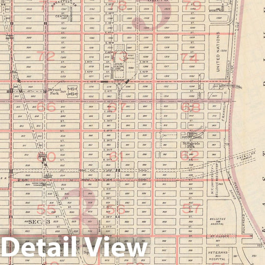 Historic Map : Manhattan Land Book 1955 - Updated Through Nov 7th, Manhattan & New York City 1955 Index Plate , v4, Vintage Wall Art