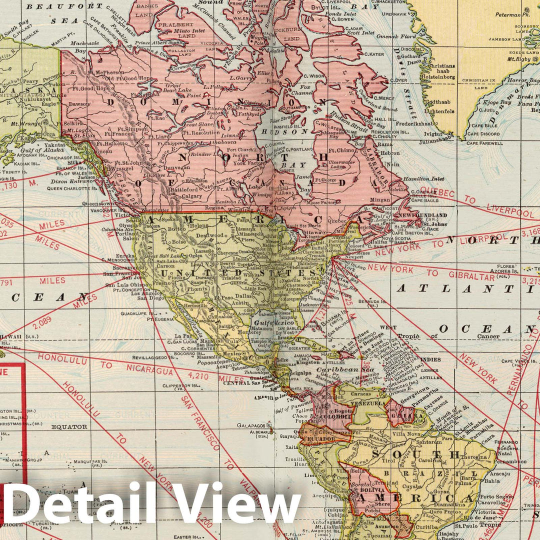 Historic Map : World Map 1910 , Standard Atlas of Kalamazoo County , Vintage Wall Art