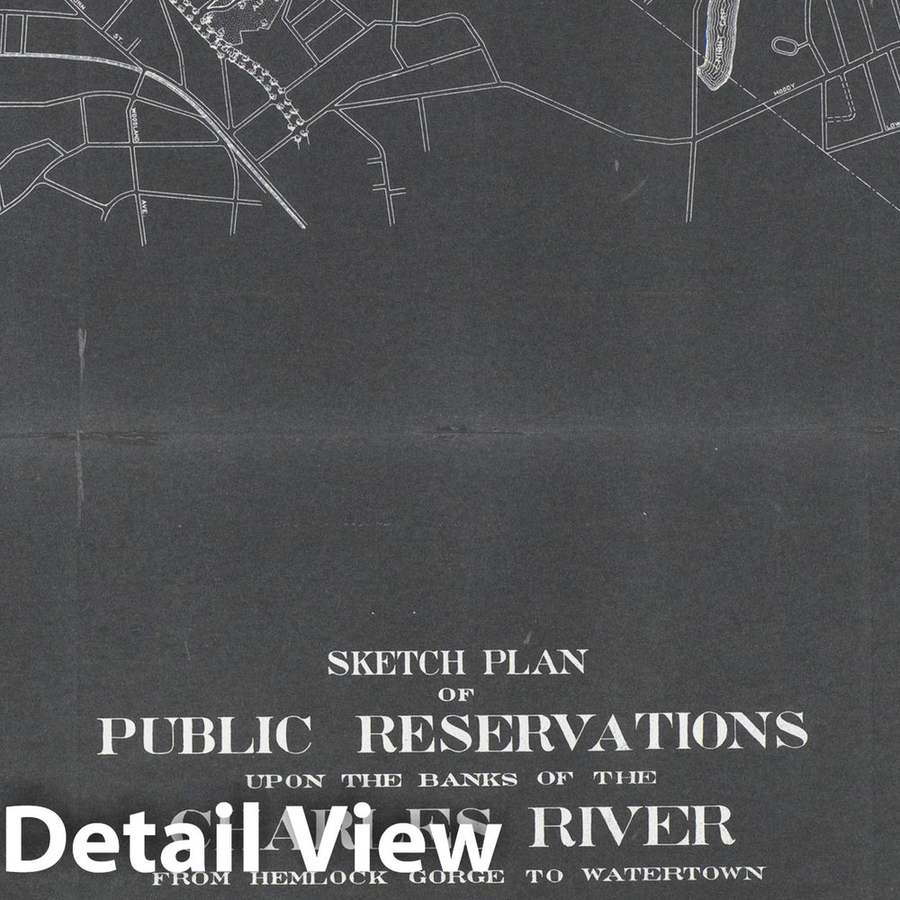 Historic Map : Newton, Charles River Reservations 1897 , Nirenstein's National Preferred Real Estate Locations of Business Properties , Vintage Wall Art