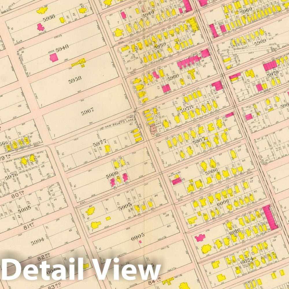 Historic Map : Vol. 2, Brooklyn 1907 Plate 002 , Atlas Borough of Brooklyn , Vintage Wall Art