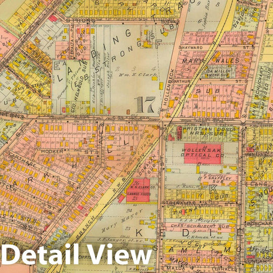 Historic Map : Plat Book of the City of Rochester New York and Vicinity, 1918 Plate 023 , Vintage Wall Art