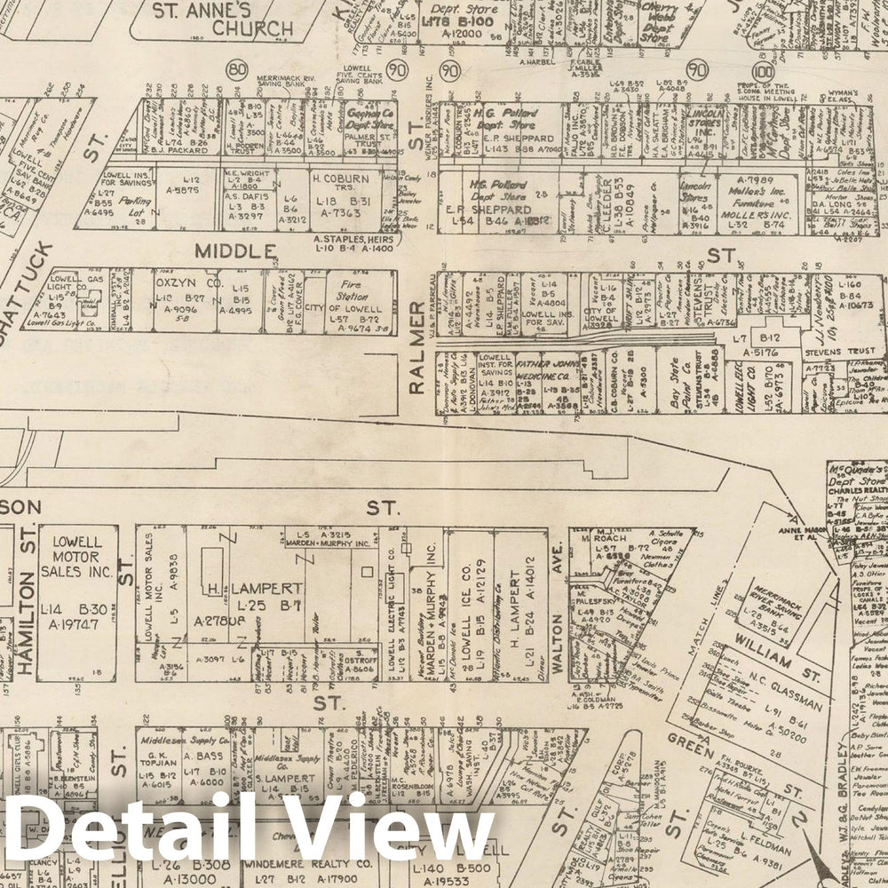 Historic Map : New England States Ed., Lowell 1946 , Nirenstein's National Preferred Real Estate Locations of Business Properties , Vintage Wall Art