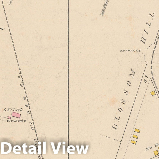 Historic Map : Concord 1892 , Town and City Atlas State of New Hampshire , v2, Vintage Wall Art