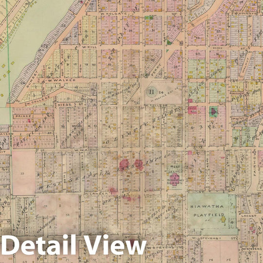 Historic Map : Real Estate Atlas of Surveys of Seattle, Seattle 1912 Plate 027 , Vintage Wall Art