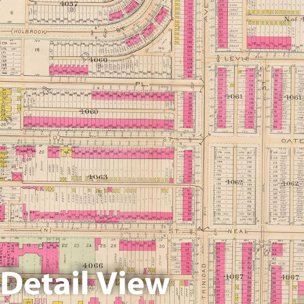 Historic Map : Atlas of Washington D.C. Volume 4 (NE, SE), Washington 1927 Plate 002 , Vintage Wall Art