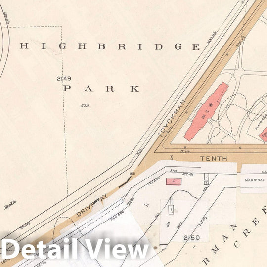 Historic Map : Manhattan Land Book 1955 - Updated Through Nov 7th, New York City 1975 Plate 180 , Vintage Wall Art