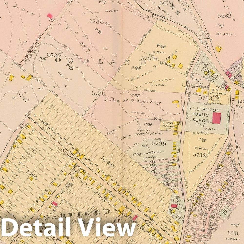 Historic Map : Atlas of Washington D.C. Volume 4 (NE, SE), Washington 1907 Plate 020 , Vintage Wall Art