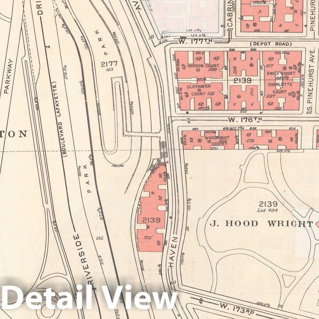 Historic Map : Manhattan Land Book 1955 - Updated Through Nov 7th, New York City 1975 Plate 170 , Vintage Wall Art