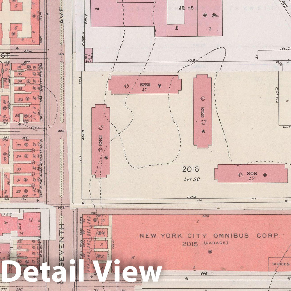 Historic Map : Manhattan Land Book 1955 - Updated Through Nov 7th, New York City 1975 Plate 159 , Vintage Wall Art