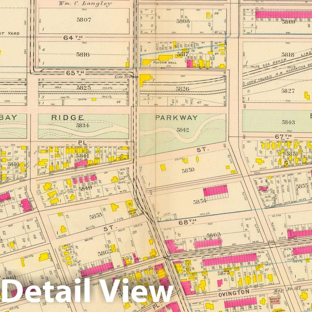 Historic Map : Vol. 2, Brooklyn 1907 Plate 001 , Atlas Borough of Brooklyn , Vintage Wall Art