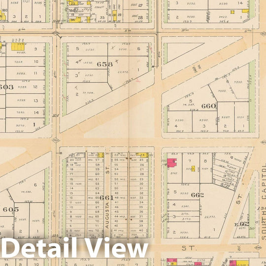 Historic Map : Atlas of Washington D.C. Volume 2 (NE, SE, SW), Washington 1928 Plate 009 , Vintage Wall Art