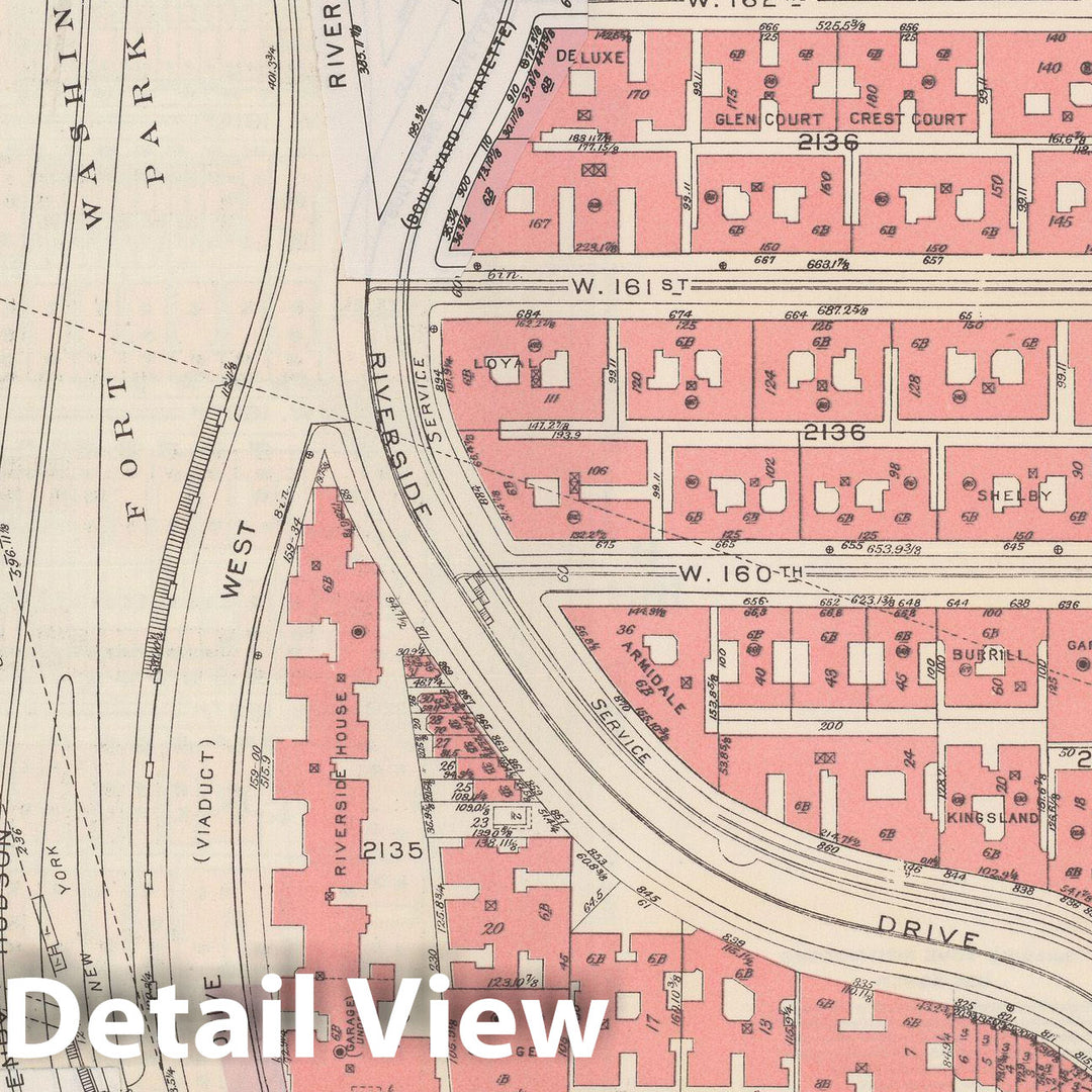 Historic Map : Manhattan Land Book 1955 - Updated Through Nov 7th, New York City 1975 Plate 163 , Vintage Wall Art