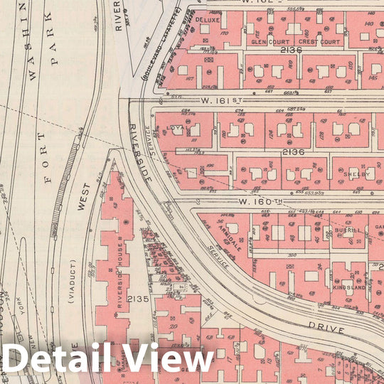 Historic Map : Manhattan Land Book 1955 - Updated Through Nov 7th, New York City 1975 Plate 163 , Vintage Wall Art