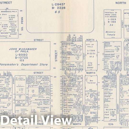 Historic Map : States of PA, VA & WV, Philadelphia 1950 , Nirenstein's Real Estate Atlas , v2, Vintage Wall Art