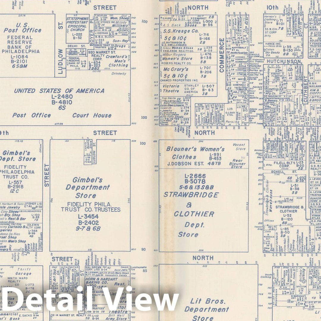 Historic Map : States of PA, VA & WV, Philadelphia 1950 , Nirenstein's Real Estate Atlas , Vintage Wall Art