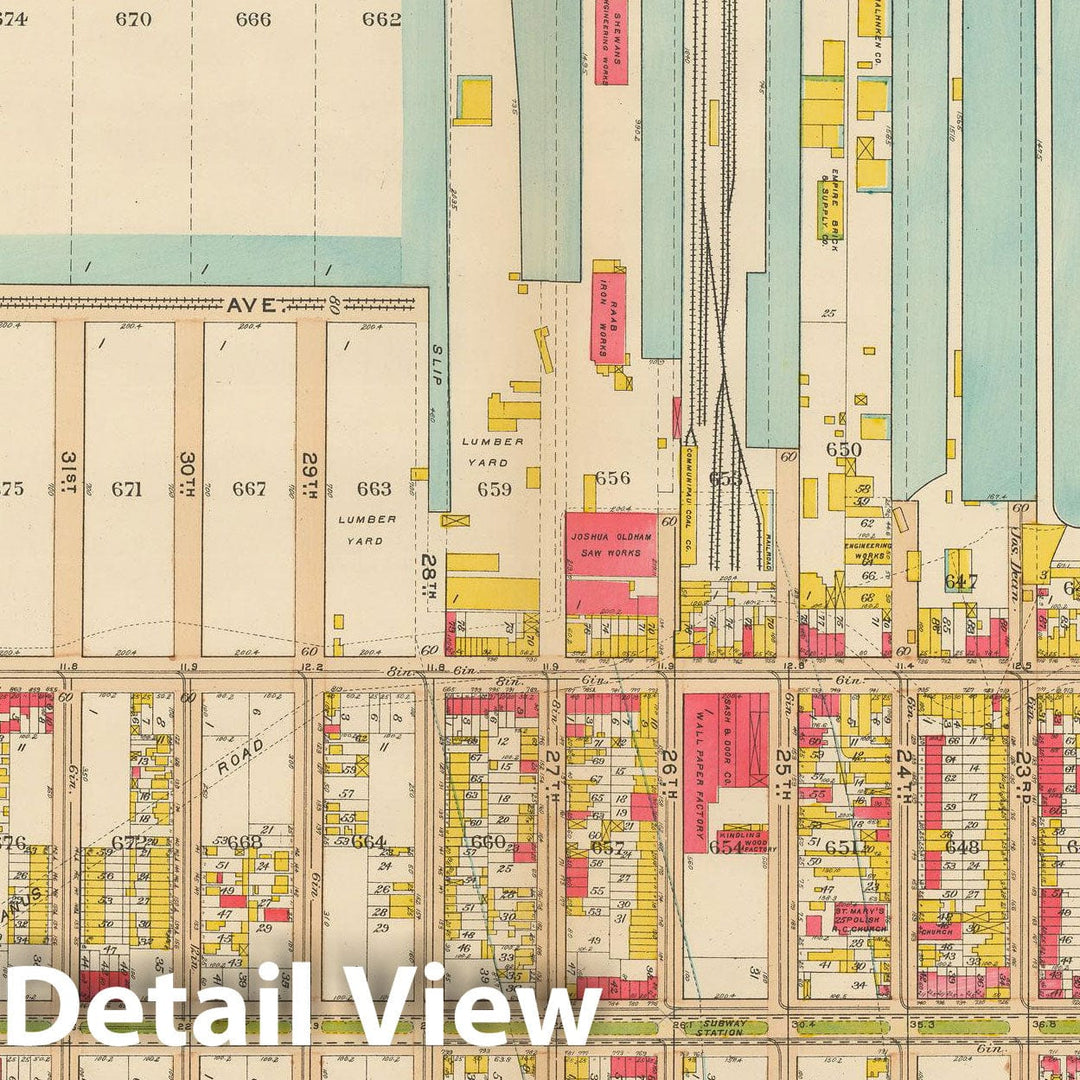 Historic Map : Vol. 1, Brooklyn 1908 Plate 032 , Atlas Borough of Brooklyn , Vintage Wall Art