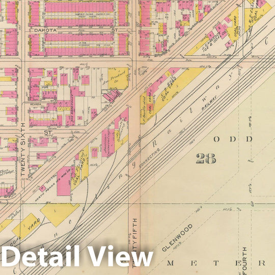 Historic Map : Philadelphia 1908 Plate 005 , Atlas 28th 32nd & 37th Wards of the City of Philadelphia , Vintage Wall Art