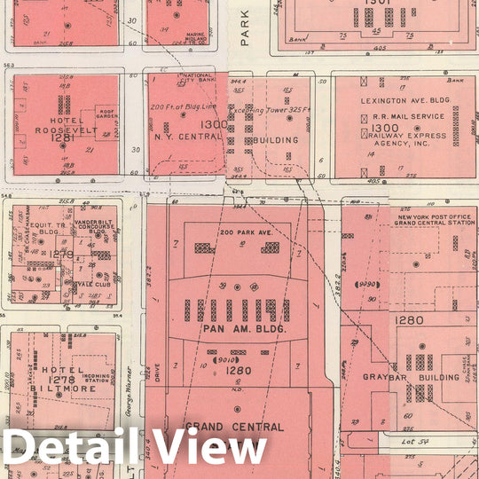 Historic Map : Manhattan Land Book 1955 - Updated Through Nov 7th, New York City 1975 Plate 073 , Vintage Wall Art