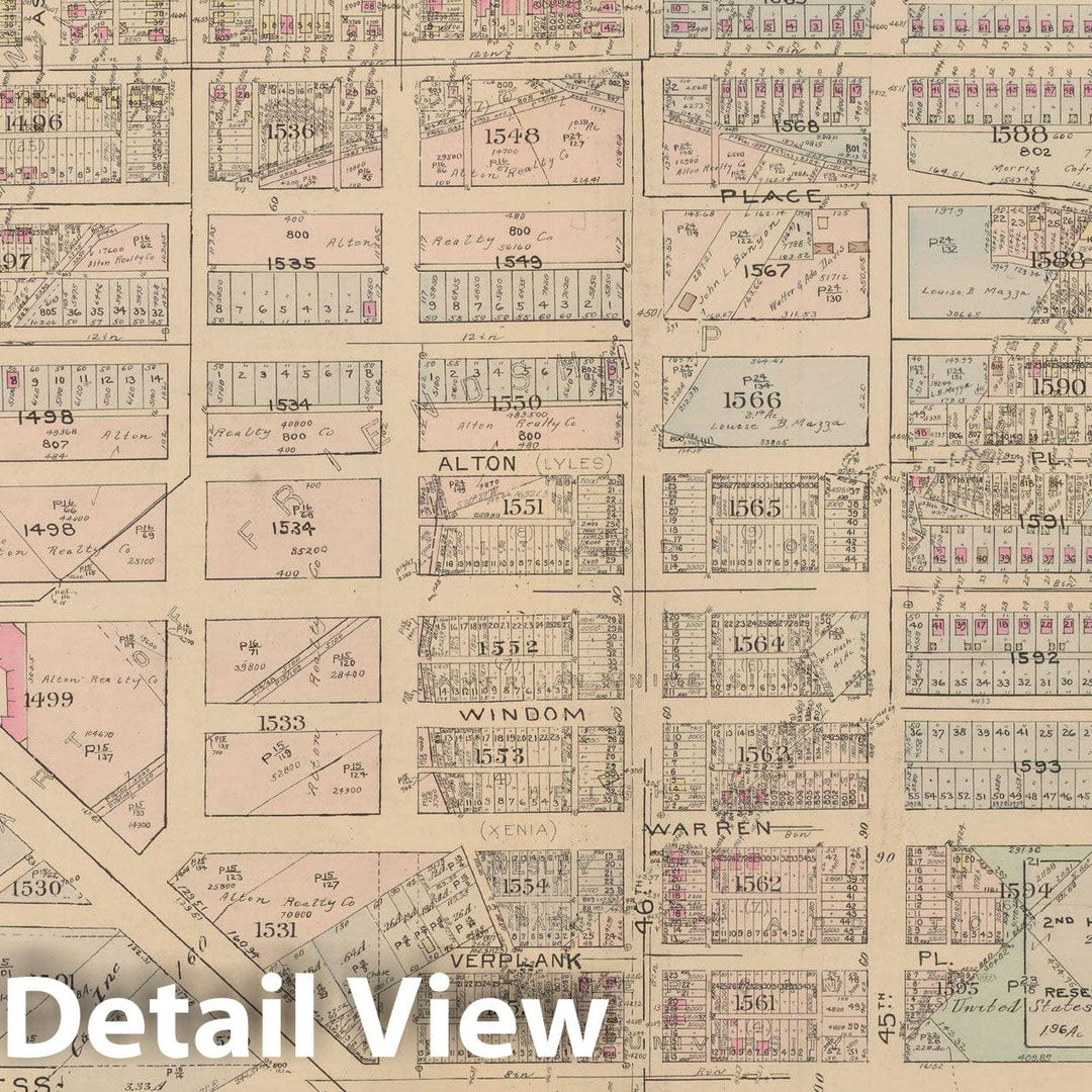 Historic Map : Atlas of Washington D.C. Volume 3 (Outer NW), Washington 1937 Plate 031 , Vintage Wall Art