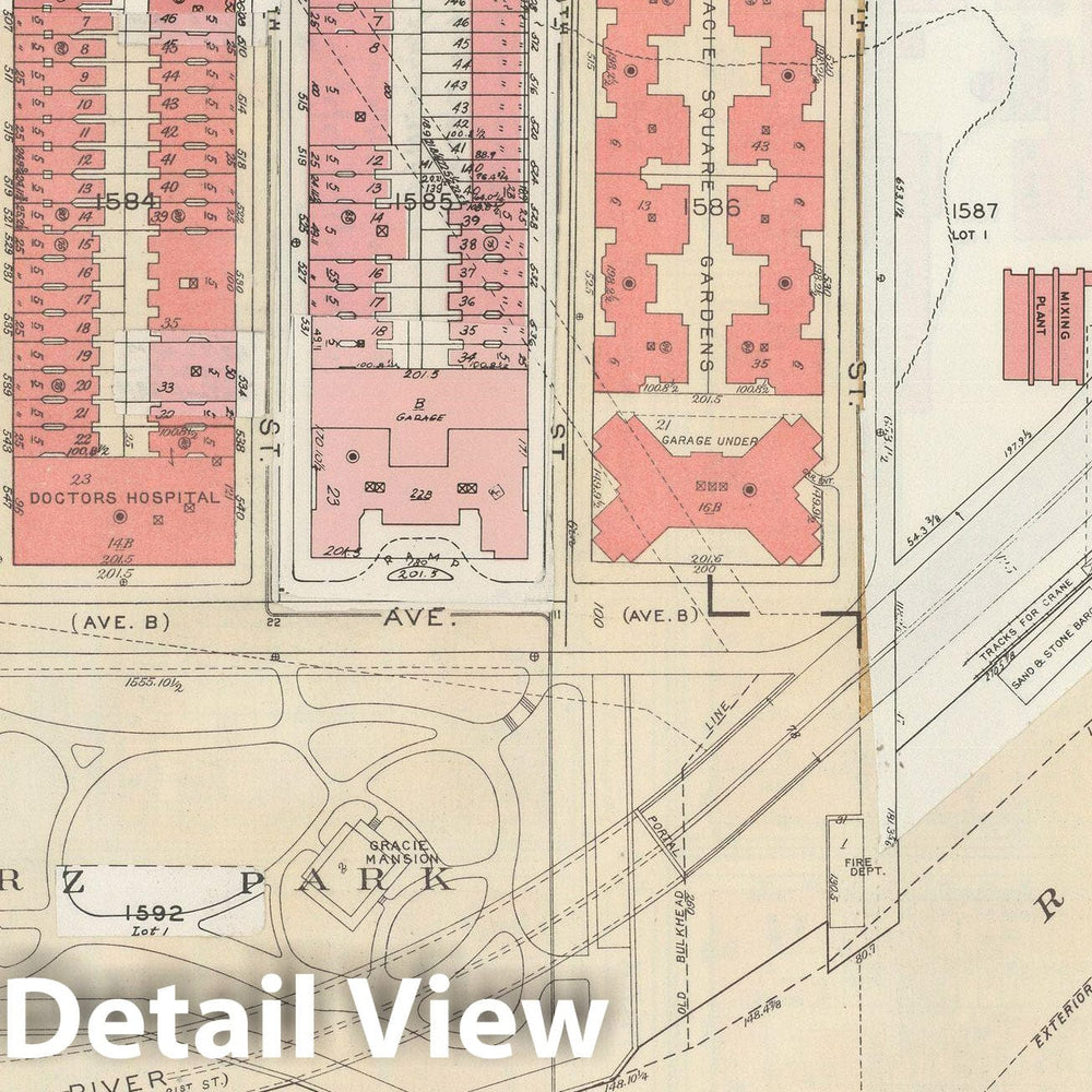 Historic Map : Manhattan Land Book 1955 - Updated Through Nov 7th, New York City 1955 Plate 117 , Vintage Wall Art