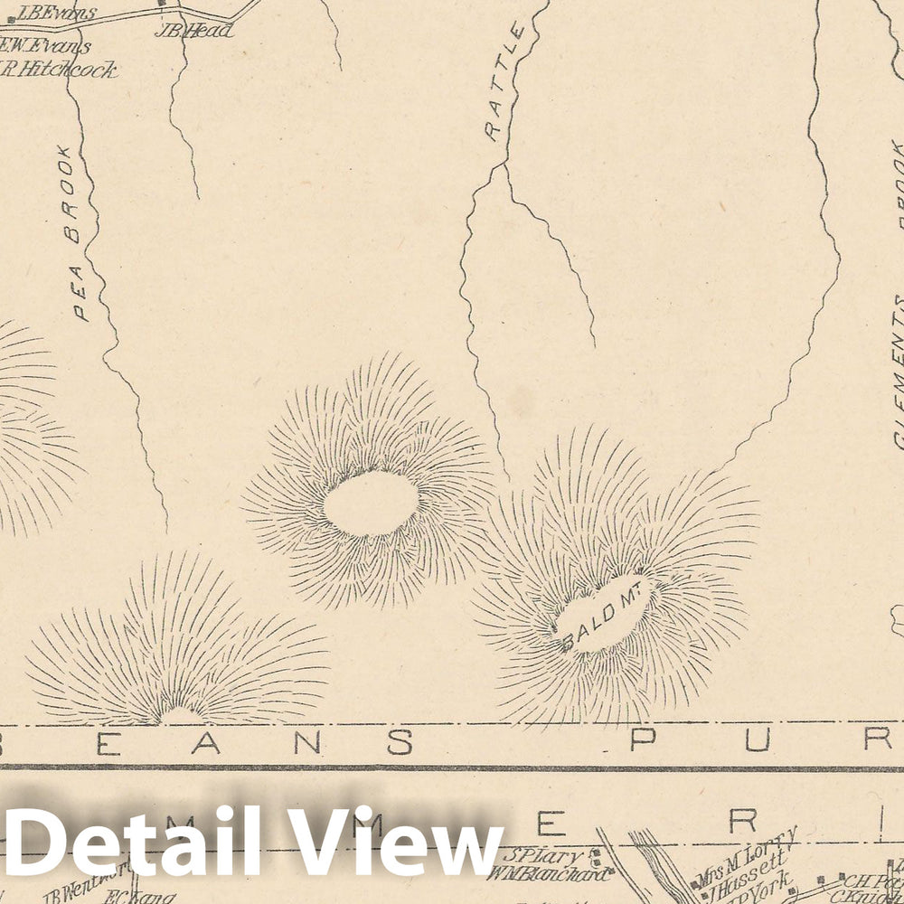 Historic Map : Milan & Shelburne 1892 , Town and City Atlas State of New Hampshire , Vintage Wall Art