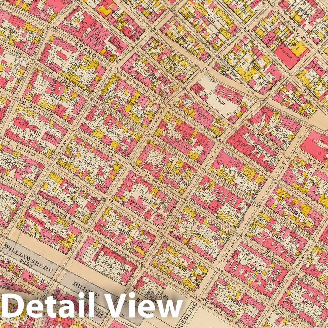 Historic Map : Vol. 1, Brooklyn 1908 Plate 010 , Atlas Borough of Brooklyn , Vintage Wall Art