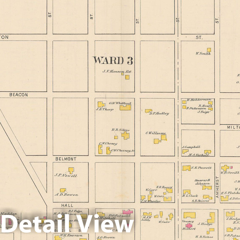 Historic Map : Manchester 1892 , Town and City Atlas State of New Hampshire , v9, Vintage Wall Art