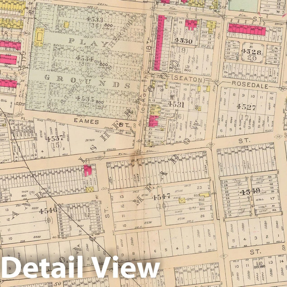 Historic Map : Atlas of Washington D.C. Volume 4 (NE, SE), Washington 1927 Plate 001 , Vintage Wall Art