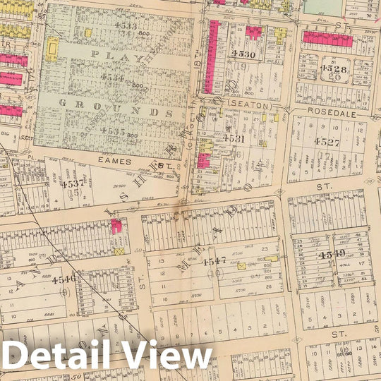 Historic Map : Atlas of Washington D.C. Volume 4 (NE, SE), Washington 1927 Plate 001 , Vintage Wall Art