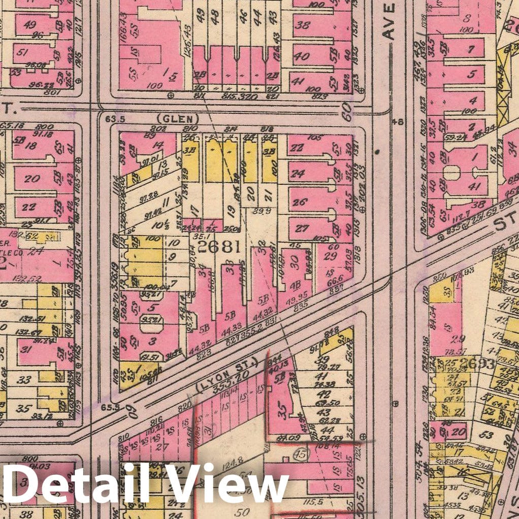 Historic Map : Borough of The Bronx, Sections 9-13, The Bronx 1928 Plate 042 , Vintage Wall Art