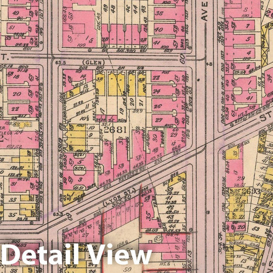 Historic Map : Borough of The Bronx, Sections 9-13, The Bronx 1928 Plate 042 , Vintage Wall Art