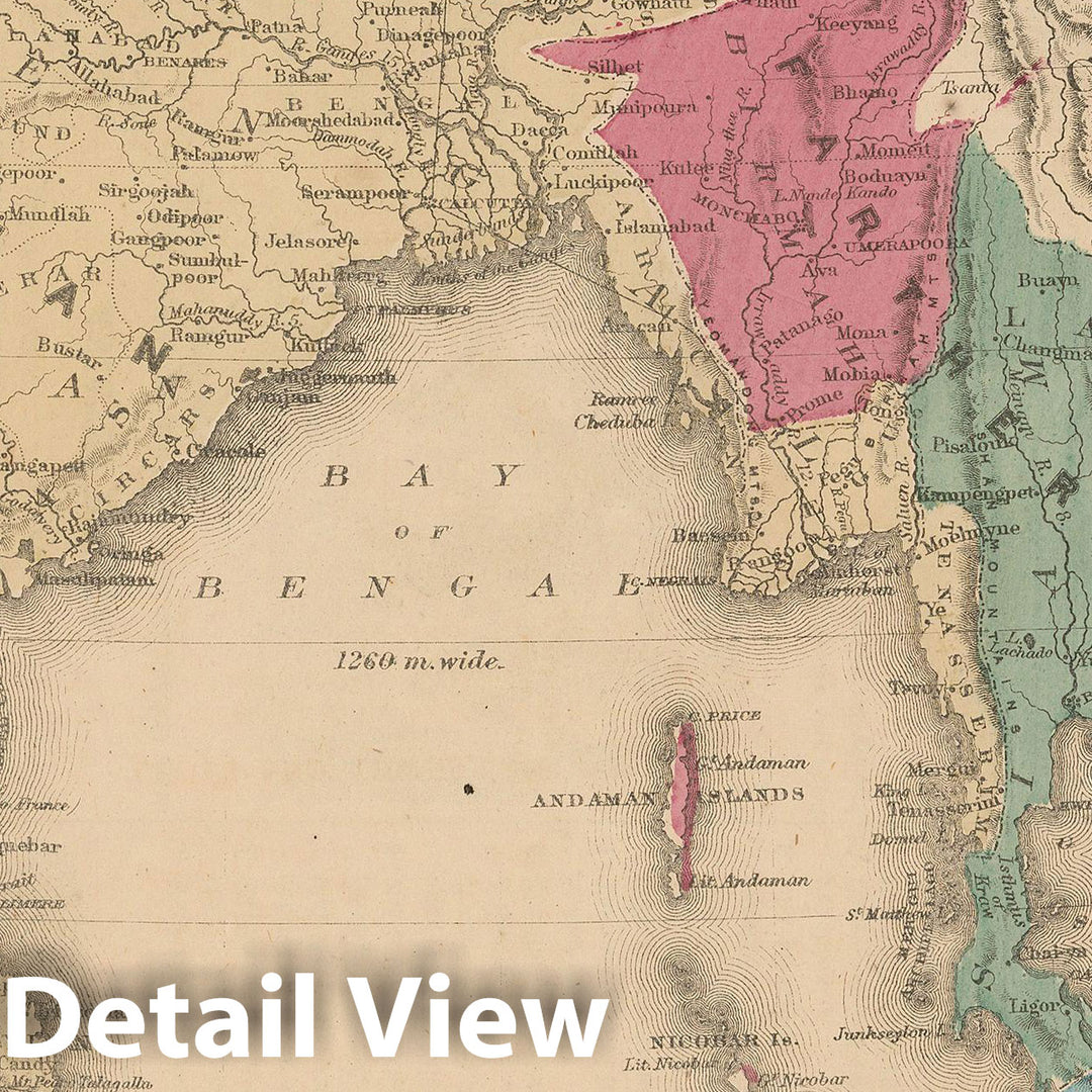 Historic Map : McNally's Improved System of Geography, Asia 1856 , v2, Vintage Wall Art